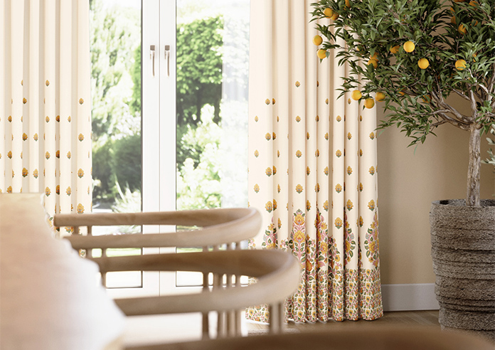 Petal & Block Nitara, Marigold - Made to Measure Curtains - Image 5